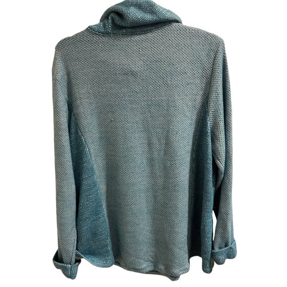 👗 2/$30 👗 Chico's Two-tone Long Sleeve Cowl Neck Sweater sz XL - Picture 7 of 7